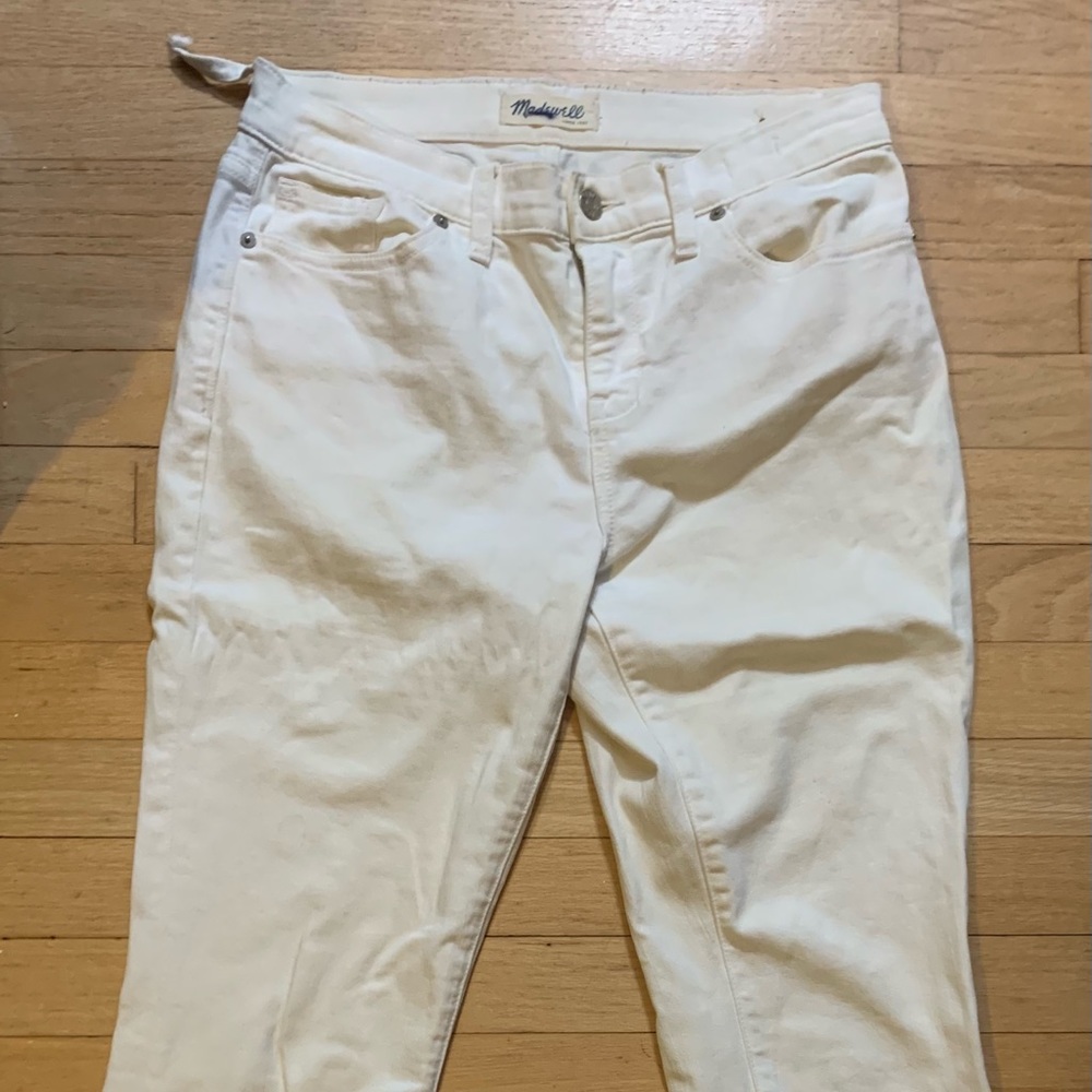 Madewell cropped jean, size 29, white